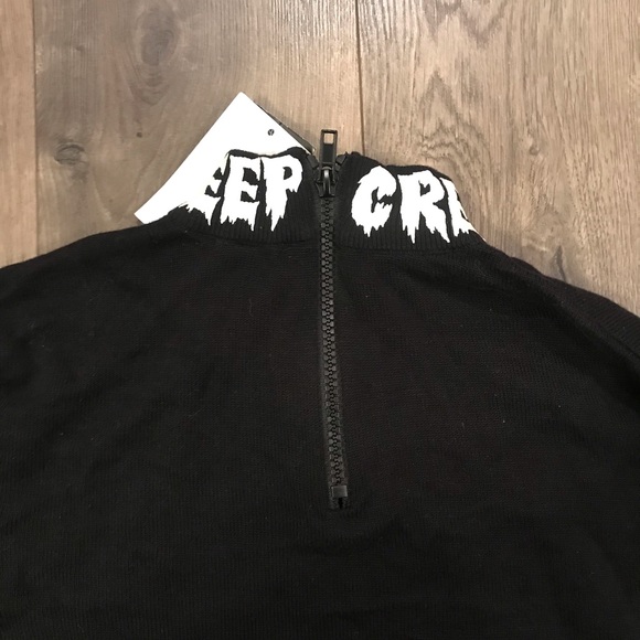 H&M CREEP Glow in The Dark Crop Sweater NWT - Picture 6 of 12